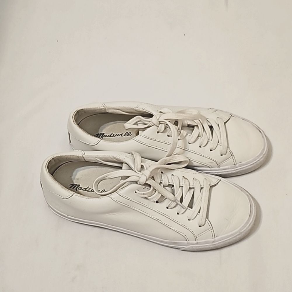 Madewell Sidewell Lowtop  Sneakers White Leather  Women's 7‎